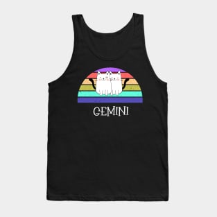 Cat Horoscope Gemini Tank Top